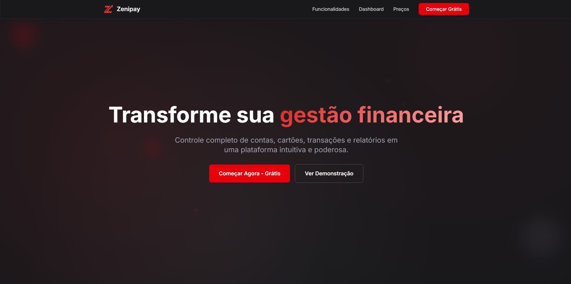 Landing Page Zenipay